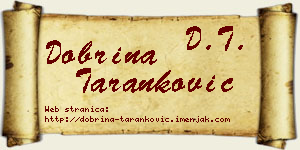 Dobrina Taranković vizit kartica